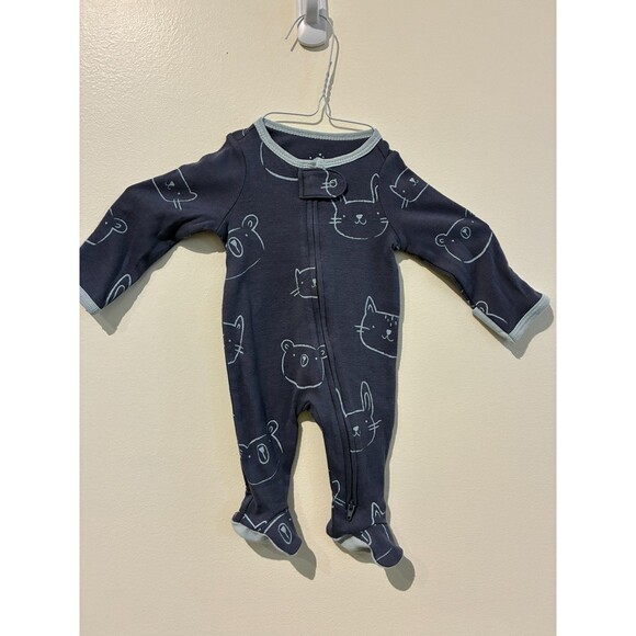 **4 for $20** NWOT Cloud Island Blue Animal Sleeper - Newborn (NB) - Picture 1 of 3